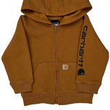 Age 2 Carhartt Hoodie - 2XS Brown Cotton