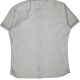 Lee Polka Dot Short Sleeve Shirt - XL White Cotton