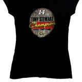 Tony Stewart Chase Authentics Nascar T-Shirt - Medium Black Cotton