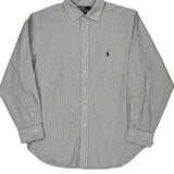Philip Polo By Ralph Lauren Checked Shirt - XL White Cotton