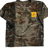 Yellow Triangle Logo Active Spirit T-Shirt - Large Camo Cotton