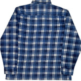 Dickies Checked Flannel Shirt - Large Blue Cotton