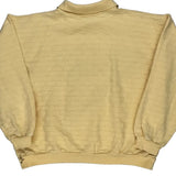Unbranded Collared Sweatshirt - 2XL Yellow Cotton