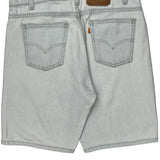 Levis Denim Shorts - 34W 10L Light Wash Cotton