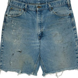 Carhartt Denim Shorts - 36W 9L Light Wash Denim