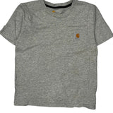 Age 8-10 Carhartt T-Shirt - Small Gray Cotton