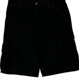 Levis Cargo Shorts - 34W 12L Black Cotton