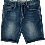 Emporio Armani Denim Shorts - 30W 10L Blue Cotton