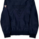 Guess Bomber Jacket - Large Navy Polyester