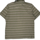 Oakley Striped Polo Shirt - XL White Cotton