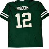 Age 15 Green Bay Packers Nfl Football Jersey - XL Green Polyester