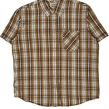 Levis Checked Short Sleeve Shirt - XL White Cotton