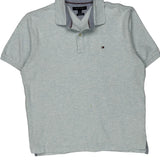 Tommy Hilfiger Polo Shirt - Large Blue Cotton