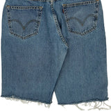 550 Levis Denim Shorts - 34W 12L Blue Cotton
