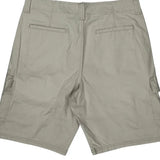 Relaxed Fit Wrangler Cargo Shorts - 32W 10L Beige Cotton