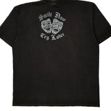 Smile Now Cry Later Shaka Wear Graphic T-Shirt - 2XL Black Cotton