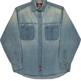 Marlboro Denim Shirt - Small Light Wash Cotton