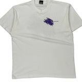 Screen Stars Graphic T-Shirt - XL Purple Cotton Blend