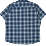 Lee Checked Short Sleeve Shirt - 2XL Blue Cotton