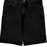 Wrangler Denim Shorts - 32W 10L Black Cotton