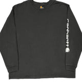 Carhartt Long Sleeve T-Shirt - 2XL Black Cotton