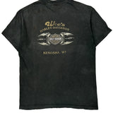 UKe'S Harley-Davidson Kenosha, Wi Harley Davidson Graphic T-Shirt - Medium Black Cotton