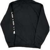 Carhartt Spellout Hoodie - Large Black Cotton
