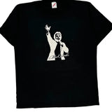 Microphone Graphic Jerzees Single Stitch T-Shirt - XL Black Cotton Blend