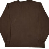 Carhartt Long Sleeve T-Shirt - XL Brown Cotton