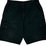 Wrangler Cargo Shorts - 32W 10L Black Cotton