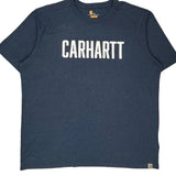 Carhartt T-Shirt - 2XL Blue Cotton