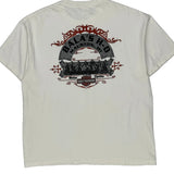 Motorcycles Harley Davidson Graphic T-Shirt - XL White Cotton