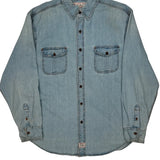 Levis Denim Shirt - Large Light Wash Cotton