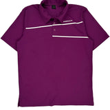 Oakley Polo Shirt - Large Purple Polyester