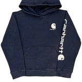 Age 10-12 Carhartt Hoodie - Medium Navy Cotton Blend