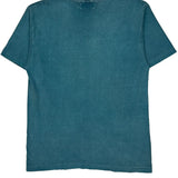 Blank Single Stitch T-Shirt - Large Blue Cotton