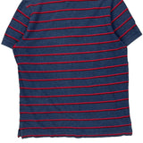 Tommy Hilfiger Striped Polo Shirt - Medium Blue Cotton