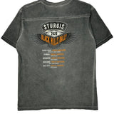 Sturgis Black Hills Rally 80Th Anniversary Harley Davidson Graphic T-Shirt - XL Gray Cotton