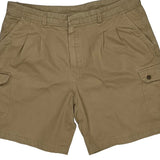 Adventure Wear Camel Cargo Cargo Shorts - 36W 6L Khaki Cotton
