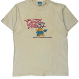 1987 Grad Night Disney Single Stitch T-Shirt - Large Cream Cotton