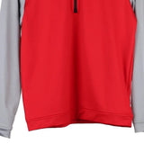 Age 11-12 Adidas 1/4 Zip - Medium Block Colour Polyester