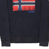 Napapijri Hoodie - Small Navy Cotton