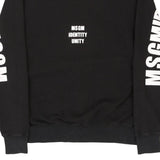 Msgm Sweatshirt - Small Black Cotton