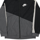 Nike Spellout Jacket - XL Grey Nylon