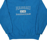Nassau Bahamas Gildan Graphic Sweatshirt - Large Blue Cotton Blend