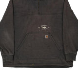 Carhartt 1/4 Zip - 2XL Grey Cotton Blend