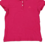 Adidas Polo Shirt - Medium Pink Cotton