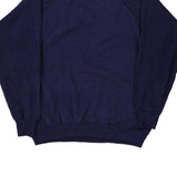 Blank Unbranded Sweatshirt - Large Purple Cotton Blend