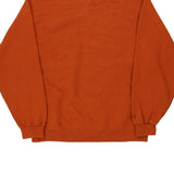 Blank Fruit Of The Loom Sweatshirt - Large Orange Cotton Blend