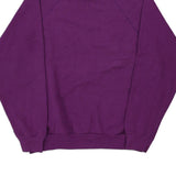 Made in USA Blank Tultex Sweatshirt - Large Purple Cotton Blend